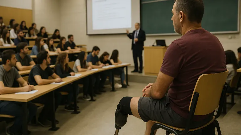 תמונה עבור הכתבה: אונו בראש במספר נכי צה"ל הלומדים לתואר