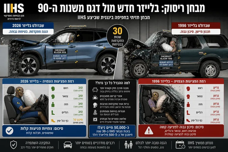 תמונה עבור הכתבה: מבחן ריסוק: בלייזר חדש מול דגם משנות ה-90