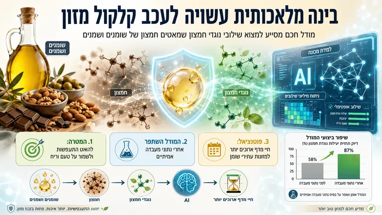 בינה מלאכותית עשויה לעכב קלקול מזון