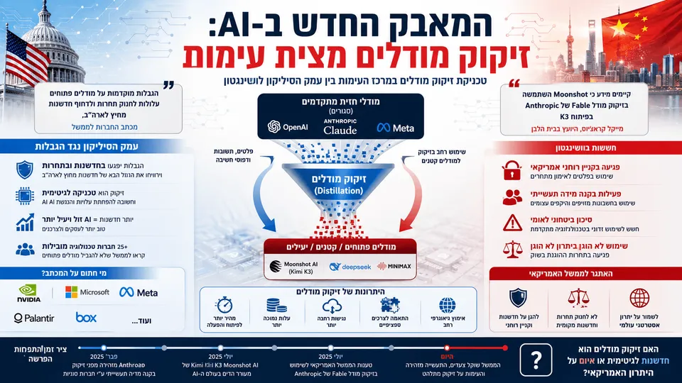 המאבק החדש ב-AI: זיקוק מודלים מצית עימות