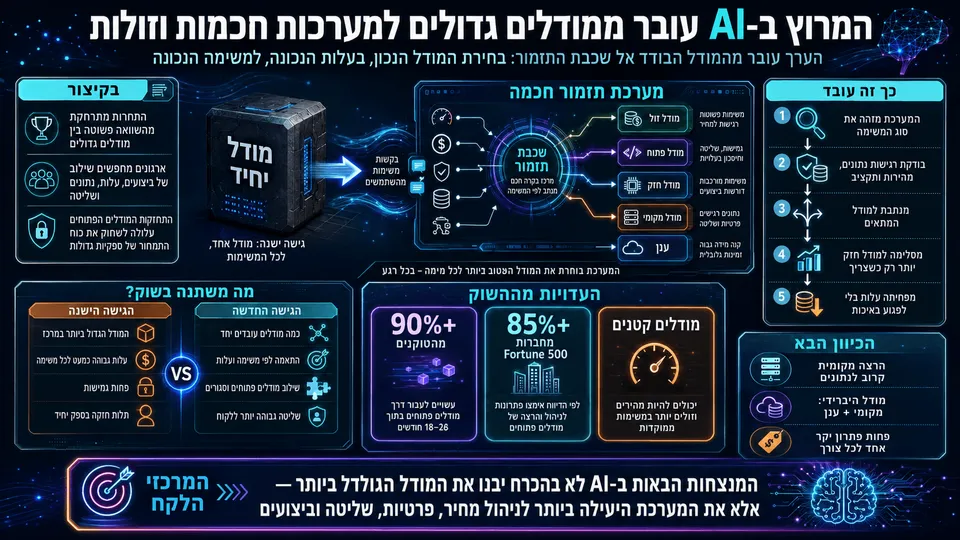 המרוץ ב-AI עובר ממודלים גדולים למערכות חכמות וזולות