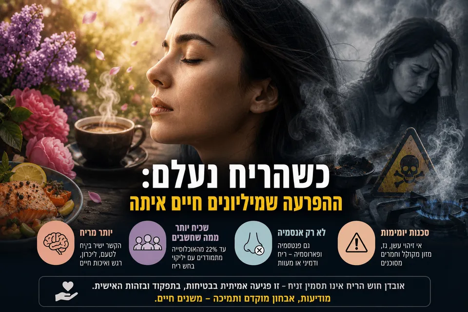 כשהריח נעלם: ההפרעה שמיליונים חיים איתה