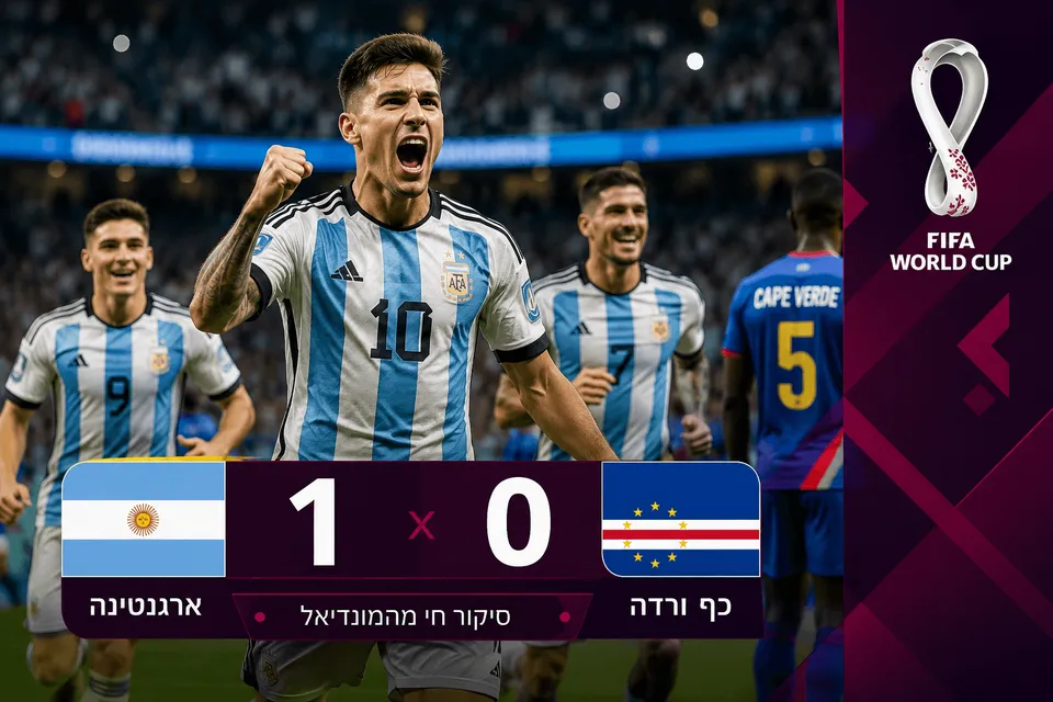 ארגנטינה גברה 0:1 על כף ורדה