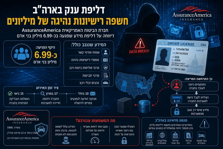 תמונה עבור הכתבה: דליפת ענק בארה"ב חשפה רישיונות נהיגה של מיליונים