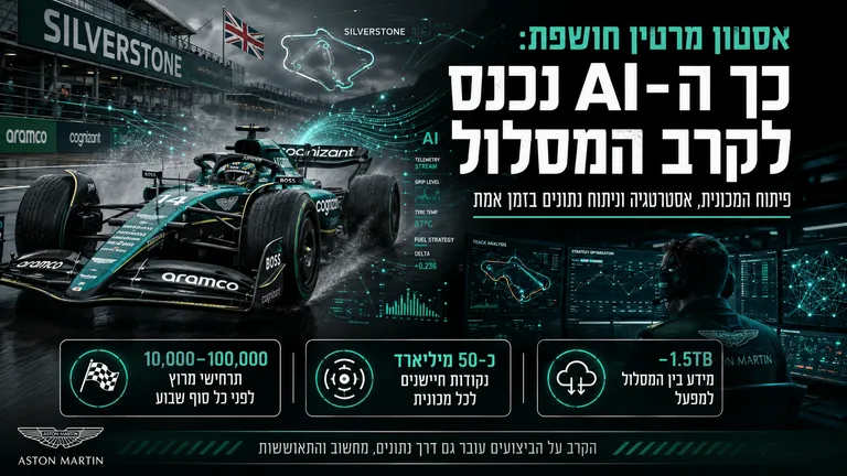 תמונה עבור הכתבה: אסטון מרטין חושפת: כך ה-AI נכנס לקרב המסלול