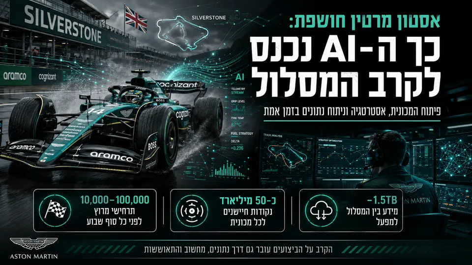 אסטון מרטין חושפת: כך ה-AI נכנס לקרב המסלול