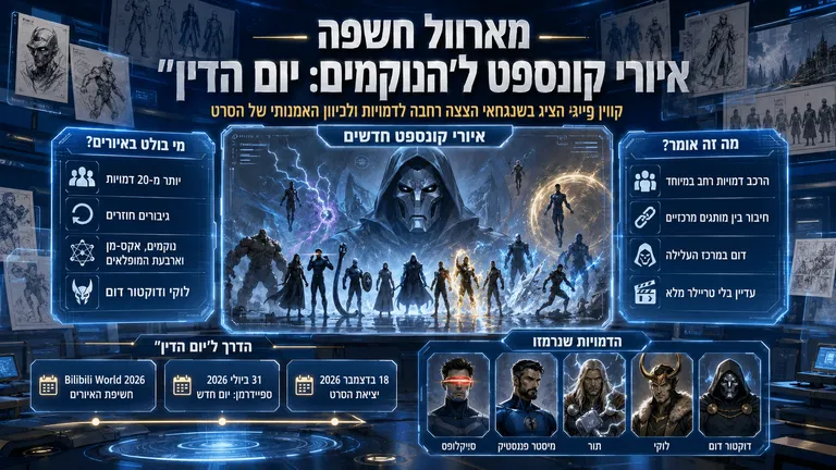 מארוול חשפה איורי קונספט ל״הנוקמים: יום הדין״