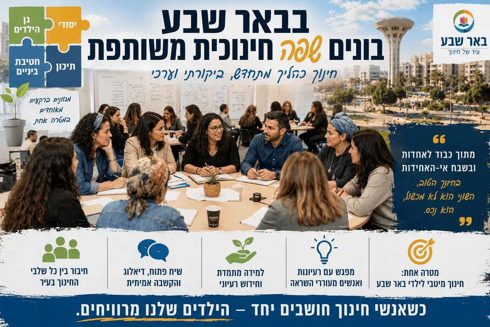 בבאר שבע בונים שפה חינוכית משותפת