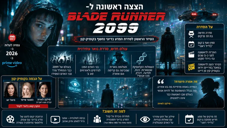 הצצה ראשונה ל"בלייד ראנר 2099" נחשפה בקומיק-קון
