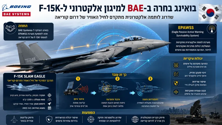תמונה עבור הכתבה: בואינג בחרה ב-BAE למיגון אלקטרוני ל-F-15K