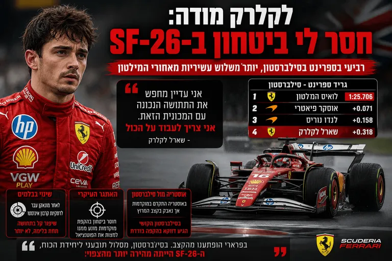 לקלרק מודה: חסר לי ביטחון ב-SF-26
