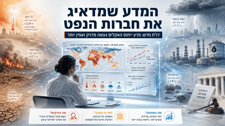 המדע שמדאיג את חברות הנפט צובר תוקף