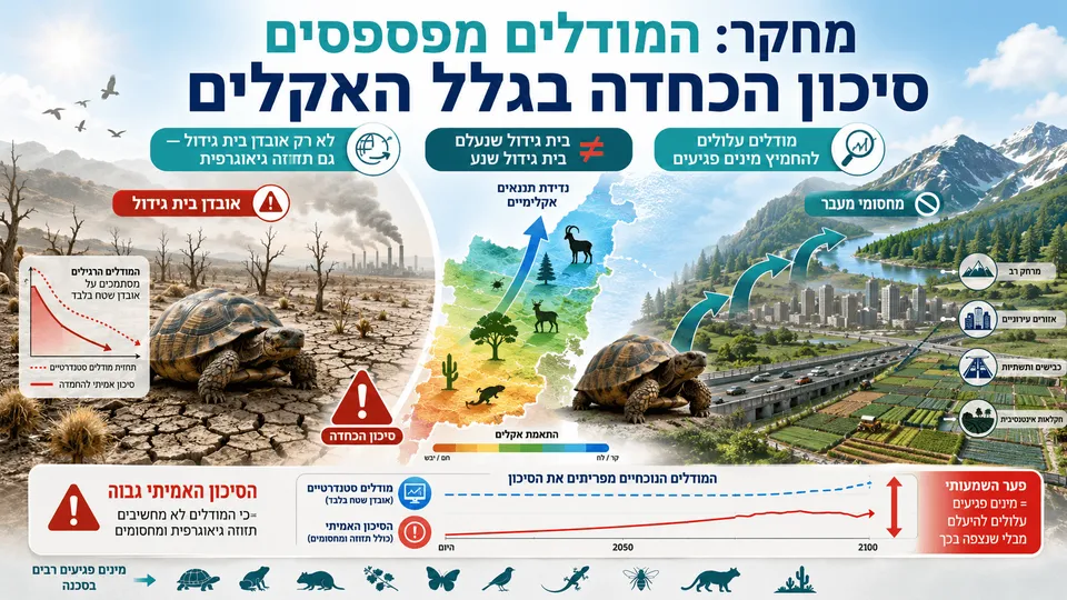 מינים מנסים לעבור לבית גידול חדש בעקבות שינויי אקלים, אך נתקלים בכבישים, ערים ושטחים חקלאיים.