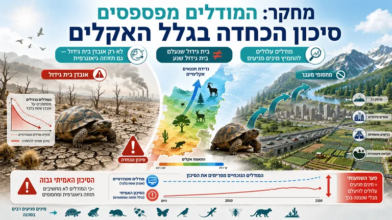 תמונה עבור הכתבה: מחקר: המודלים מפספסים סיכון הכחדה בגלל האקלים