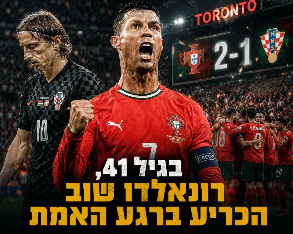 בגיל 41, רונאלדו שוב הכריע ברגע האמת