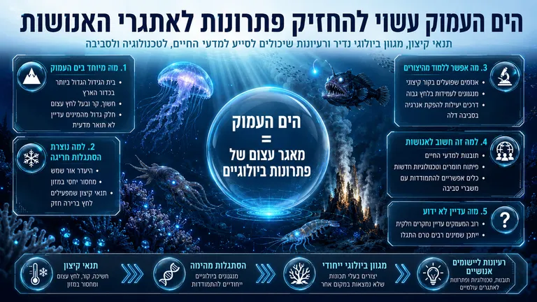 תמונה עבור הכתבה: הים העמוק עשוי להחזיק פתרונות לאתגרי האנושות