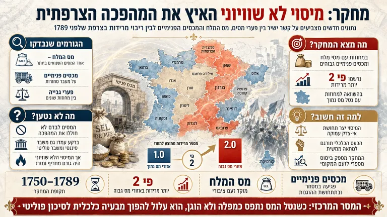 מחקר: מיסוי לא שוויוני האיץ את המהפכה הצרפתית
