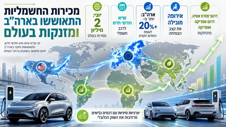 תמונה עבור הכתבה: מכירות החשמליות התאוששו בארה״ב ומזנקות בעולם