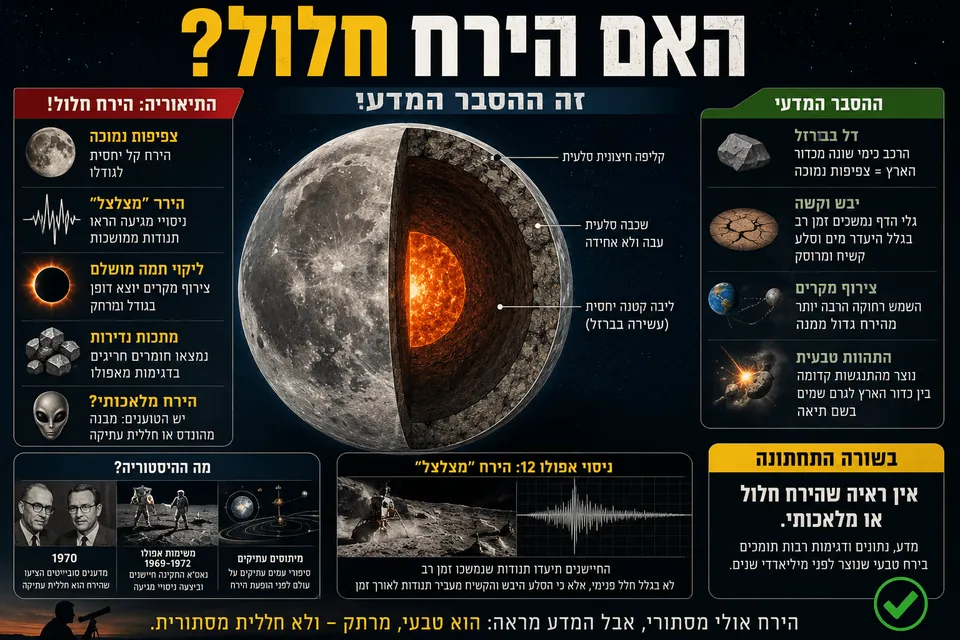 האם הירח חלול? זה ההסבר המדעי