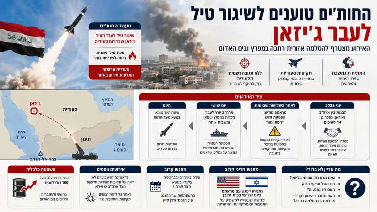 החות'ים טוענים לשיגור טיל לעבר ג'יזאן