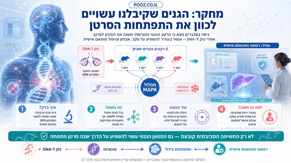 מחקר: הגנים שקיבלנו עשויים לכוון את התפתחות הסרטן