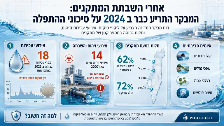 אחרי השבתת המתקנים: המבקר התריע כבר ב־2024 על סיכוני ההתפלה