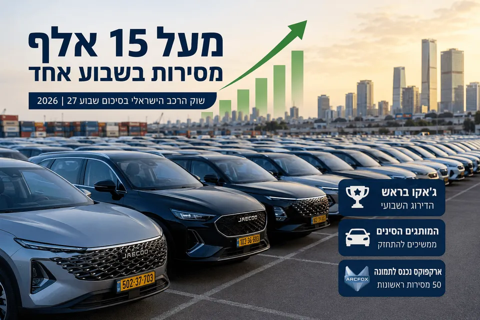מעל 15 אלף מסירות בשבוע אחד