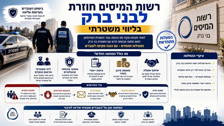 רשות המיסים חוזרת לבני ברק בליווי משטרתי