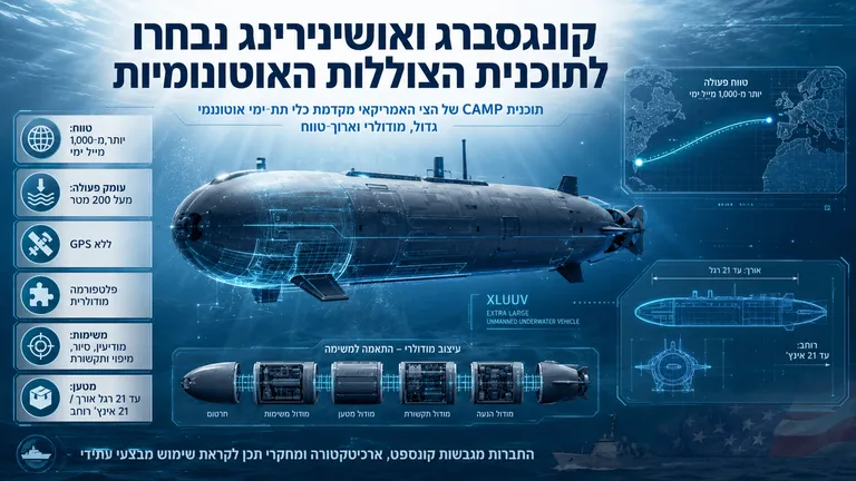 תמונה עבור הכתבה: קונגסברג ואושינירינג נבחרו לתוכנית הצוללות האוטונומיות
