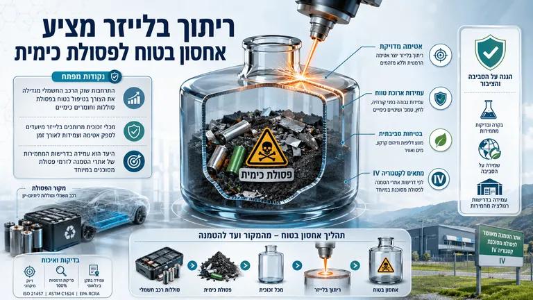 תמונה עבור הכתבה: ריתוך בלייזר מציע אחסון בטוח לפסולת כימית