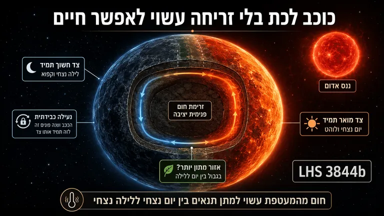 תמונה עבור הכתבה: כוכב לכת בלי זריחה עשוי לאפשר חיים