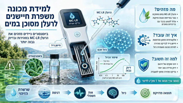 תמונה עבור הכתבה: למידת מכונה משפרת חיישנים לרעלן מסוכן במים