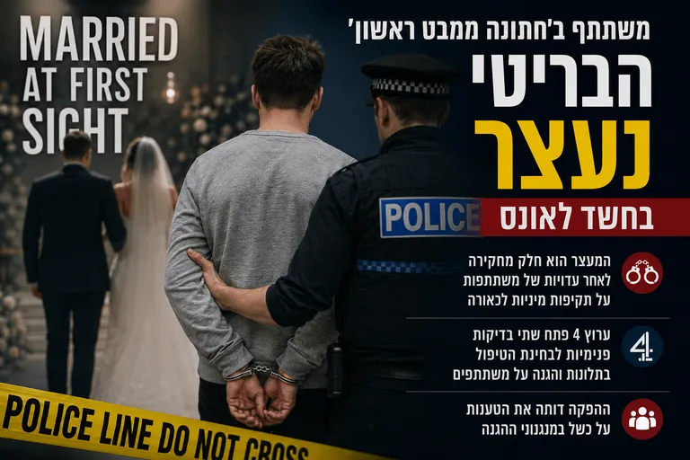 משתתף ב"חתונה ממבט ראשון" הבריטית נעצר