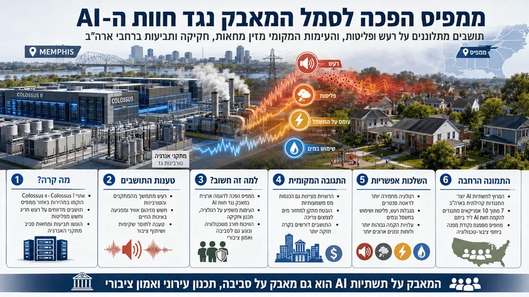 תמונה עבור הכתבה: ממפיס הפכה לסמל המאבק נגד חוות ה-AI