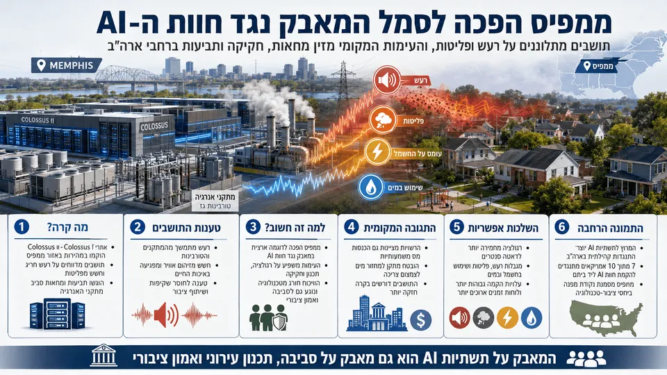 ממפיס הפכה לסמל המאבק נגד חוות ה-AI