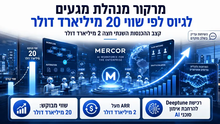 תמונה עבור הכתבה: מרקור מנהלת מגעים לגיוס לפי שווי 20 מיליארד דולר