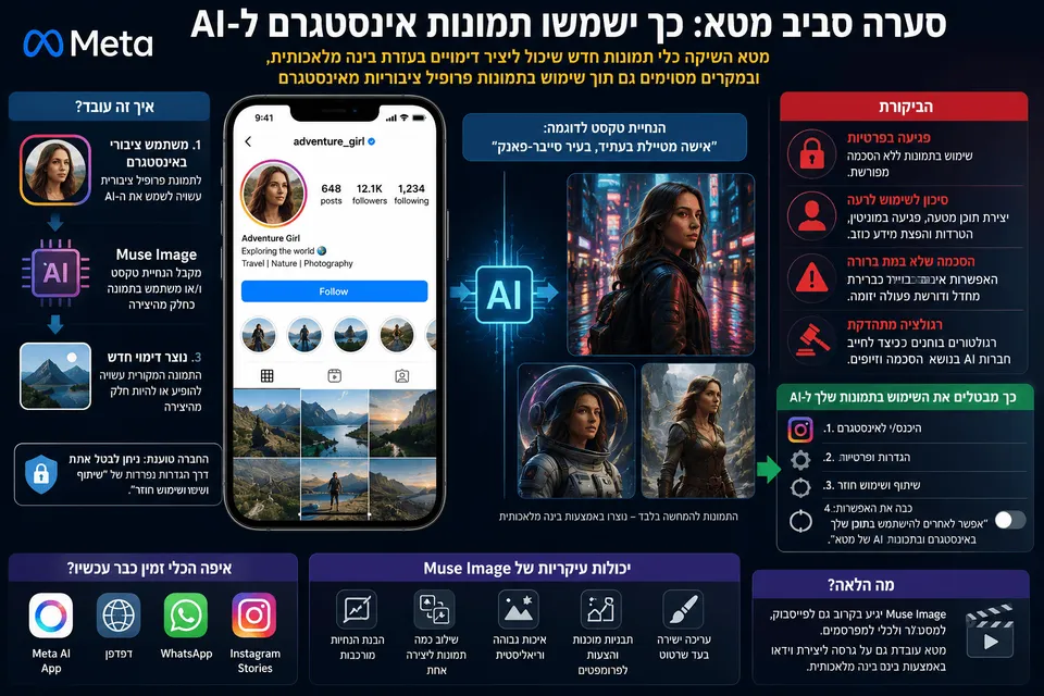 סערה סביב מטא: כך ישמשו תמונות אינסטגרם ל-AI