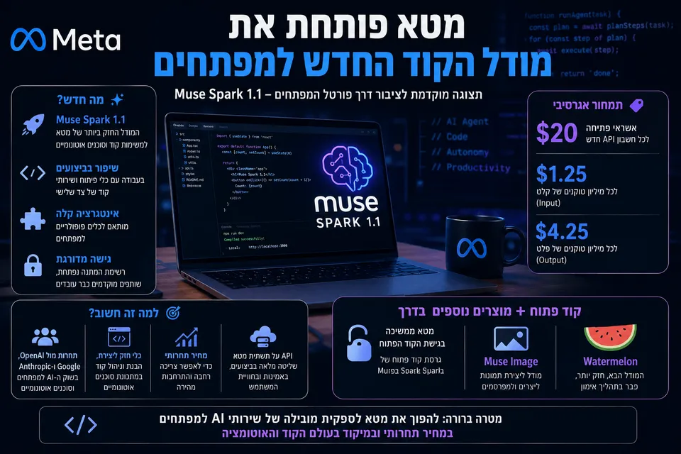 מטא פותחת את מודל הקוד החדש למפתחים