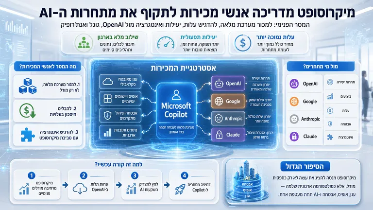 תמונה עבור הכתבה: מיקרוסופט מדריכה אנשי מכירות לתקוף את מתחרות ה-AI