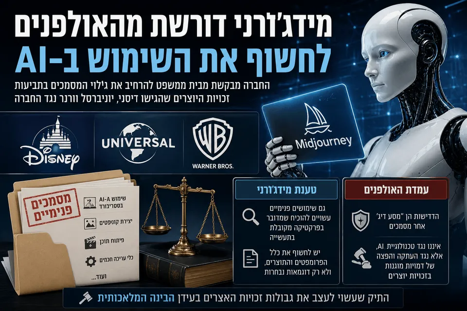 מידג'רני דורשת מהאולפנים לחשוף את השימוש ב-AI