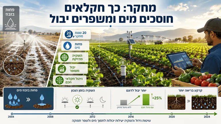 תמונה עבור הכתבה: מחקר: כך חקלאים חוסכים מים ומשפרים יבול