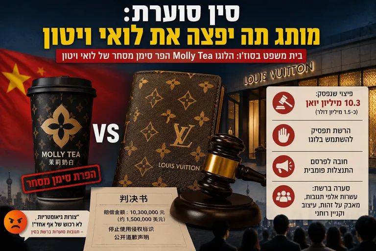 תמונה עבור הכתבה: סין סוערת: מותג תה יפצה את לואי ויטון