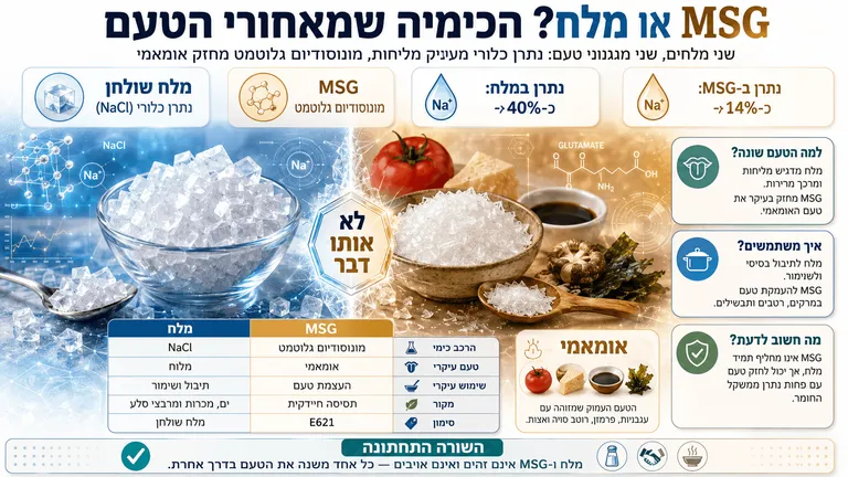 MSG או מלח? הכימיה שמאחורי הטעם