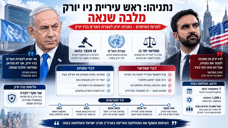 נתניהו: ראש עיריית ניו יורק מלבה שנאה