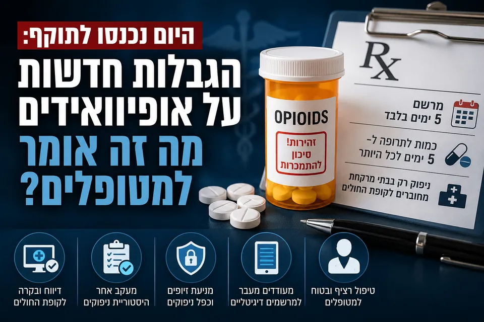 הגבלות חדשות על אופיואידים נכנסו לתוקף