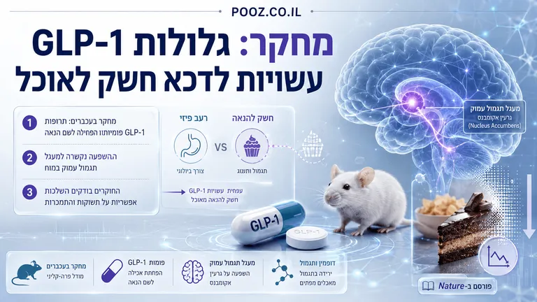 מחקר: גלולות GLP-1 עשויות לדכא חשק לאוכל