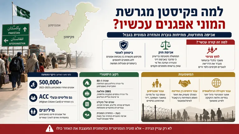 למה פקיסטן מגרשת המוני אפגנים עכשיו