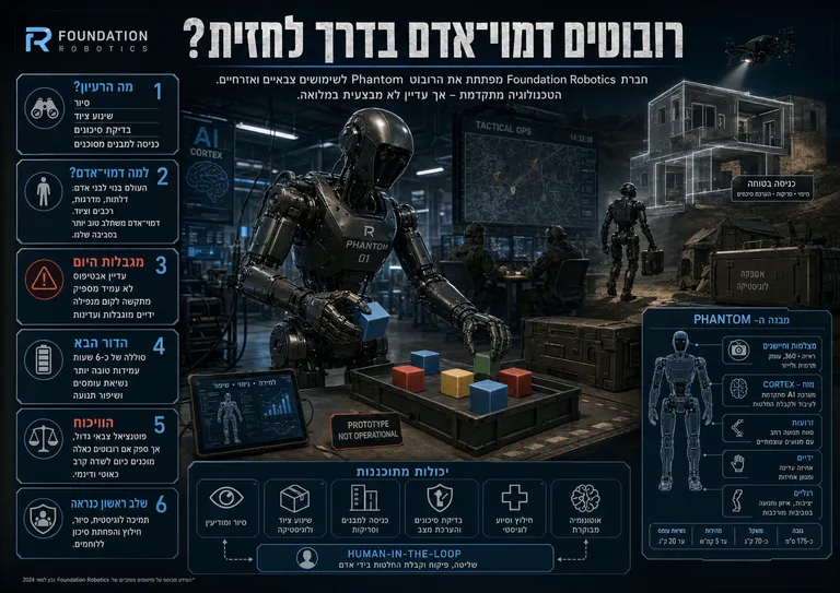 תמונה עבור הכתבה: רובוטים דמויי־אדם בדרך לחזית?