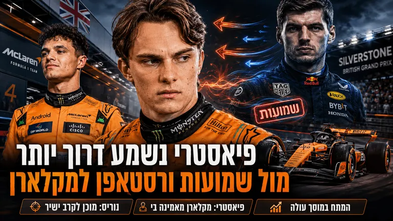 תמונה עבור הכתבה: פיאסטרי נשמע דרוך יותר מול שמועות ורסטאפן למקלארן