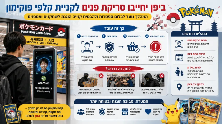ביפן יחייבו סריקת פנים לקניית קלפי פוקימון